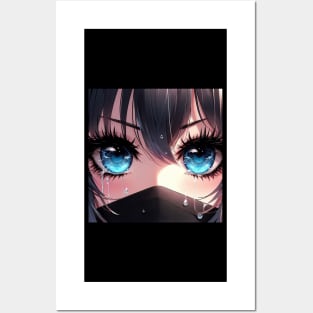 Anime Eyes - Blue Posters and Art